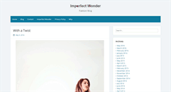 Desktop Screenshot of imperfectwonder.com