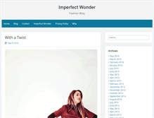 Tablet Screenshot of imperfectwonder.com